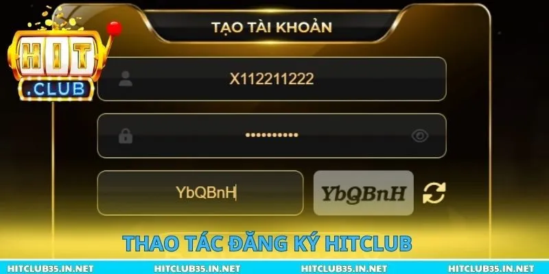 Thao tác đăng ký Hitclub